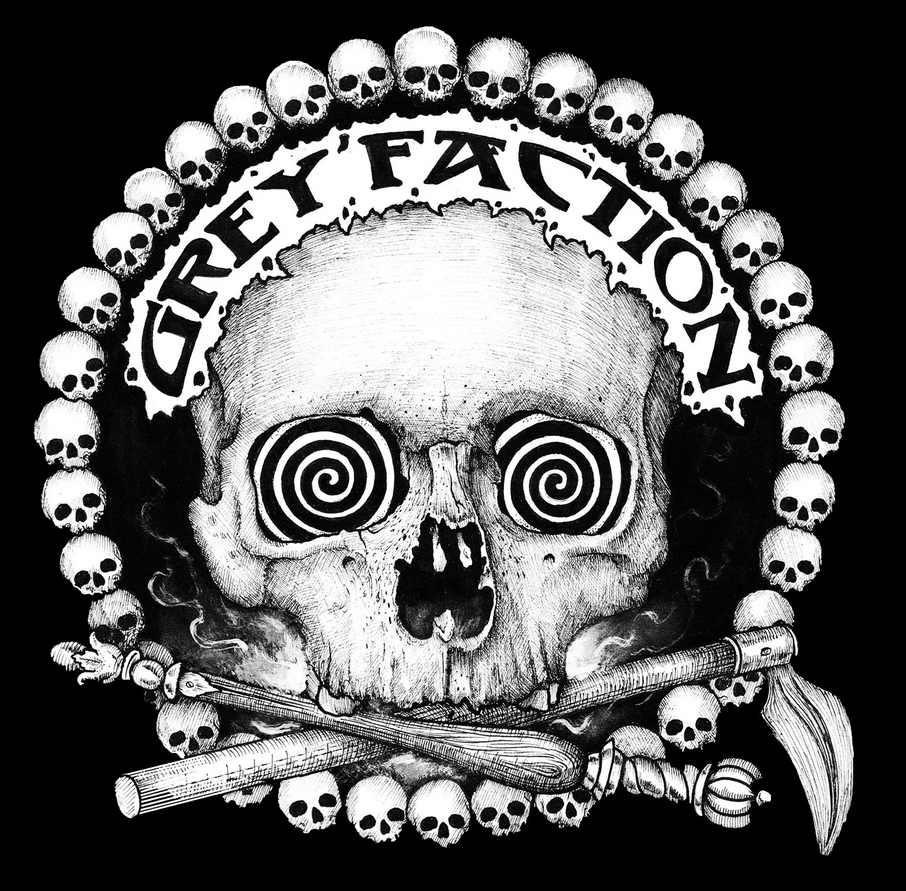 grey faction skull logo